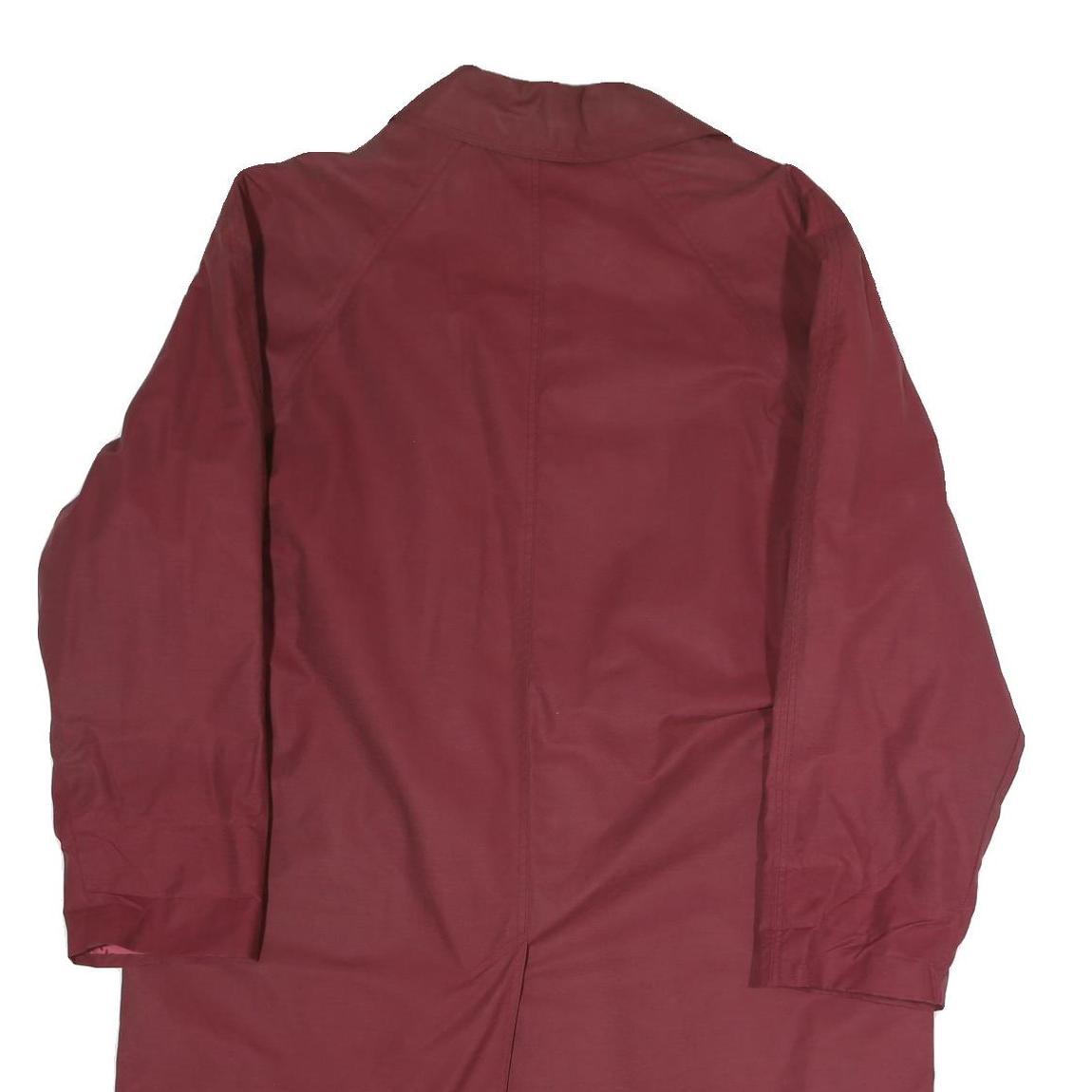 LAST SCENE Womens Maroon Button Jacket S Polyester Blend Plain Stylish Light