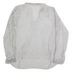 MAX VOLMARY Womens Blouse Grey V-Neck Long Sleeve 90s S