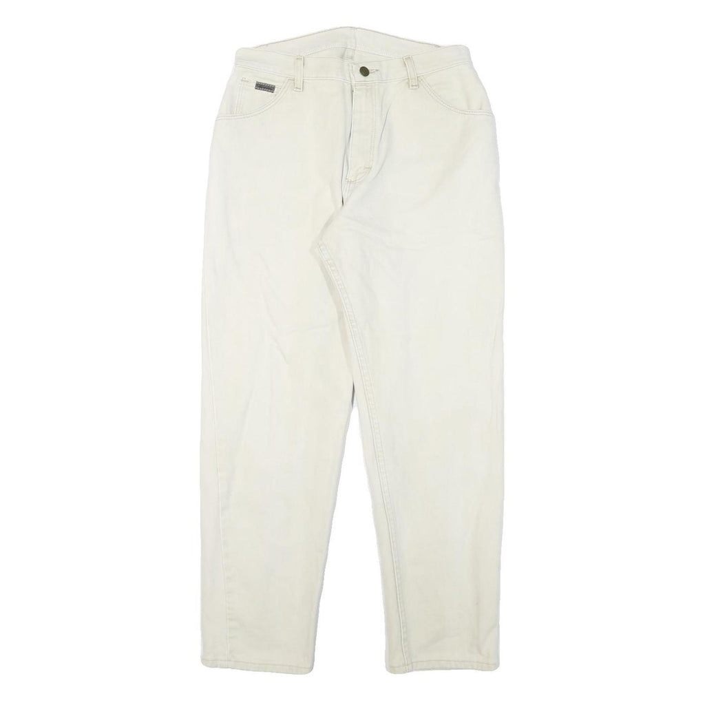 WRANGLER Womens Slim White Cotton Blend Denim Slim Jeans W29 L29 Classic Fit Zip