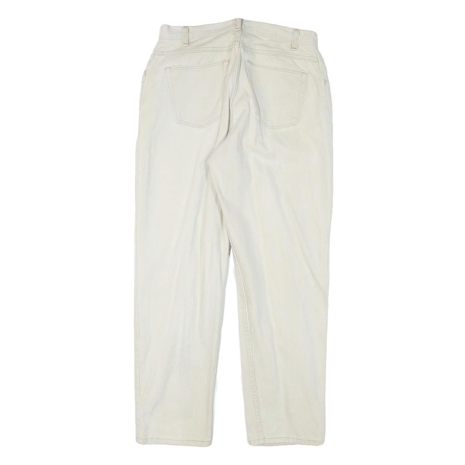 WRANGLER Womens Slim White Cotton Blend Denim Slim Jeans W29 L29 Classic Fit Zip