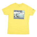 NAUTICA Mens Yellow Graphic T-Shirt M Short Sleeve Crew Neck Island Hopping