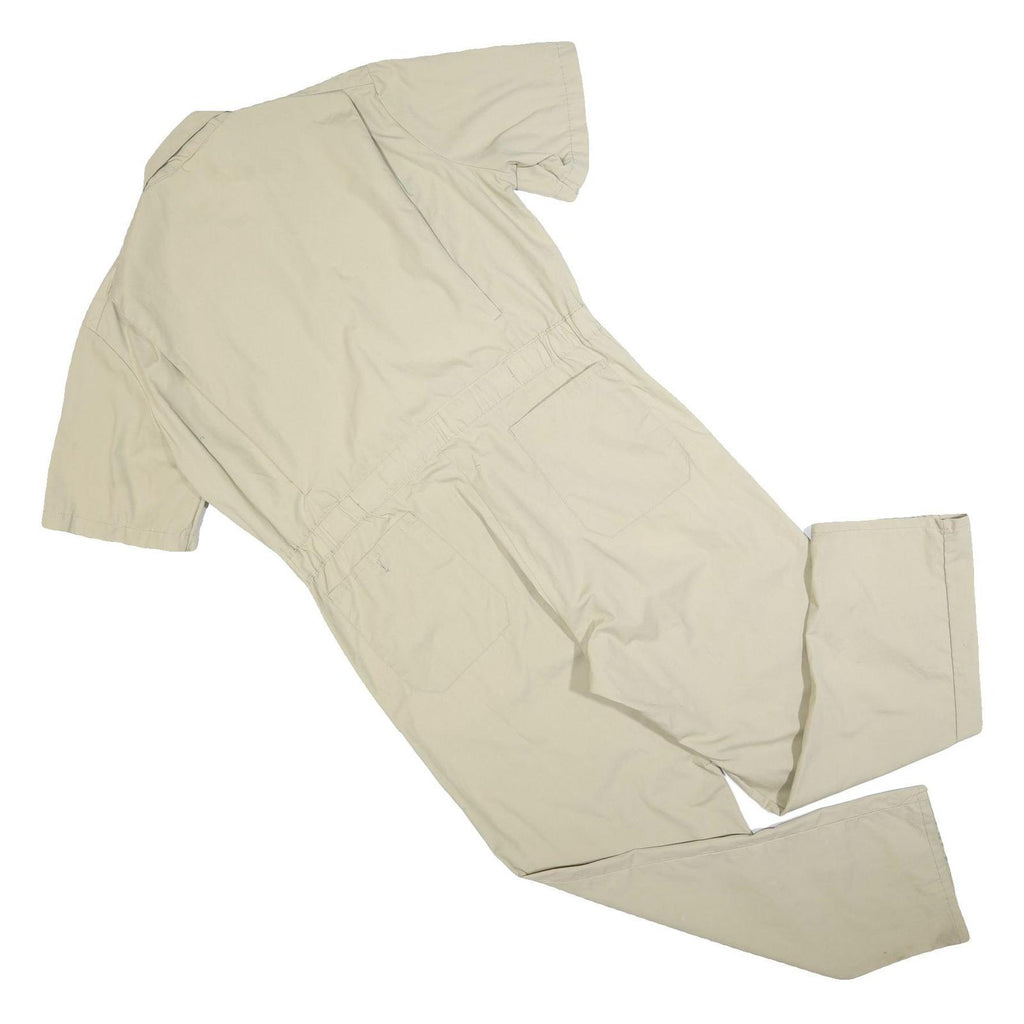 DICKIES Mens Beige Cotton Blend Dungarees Loose Fit XL W40 L30 Workwear