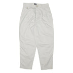 LEE Womens Cotton Blend White Relaxed Straight Trousers W30 L27 Casual Comfort