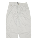 LEE Womens Cotton Blend White Relaxed Straight Trousers W30 L27 Casual Comfort