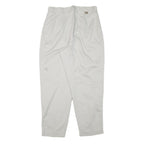 LEE Womens Cotton Blend White Relaxed Straight Trousers W30 L27 Casual Comfort