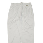 LEE Womens Cotton Blend White Relaxed Straight Trousers W30 L27 Casual Comfort