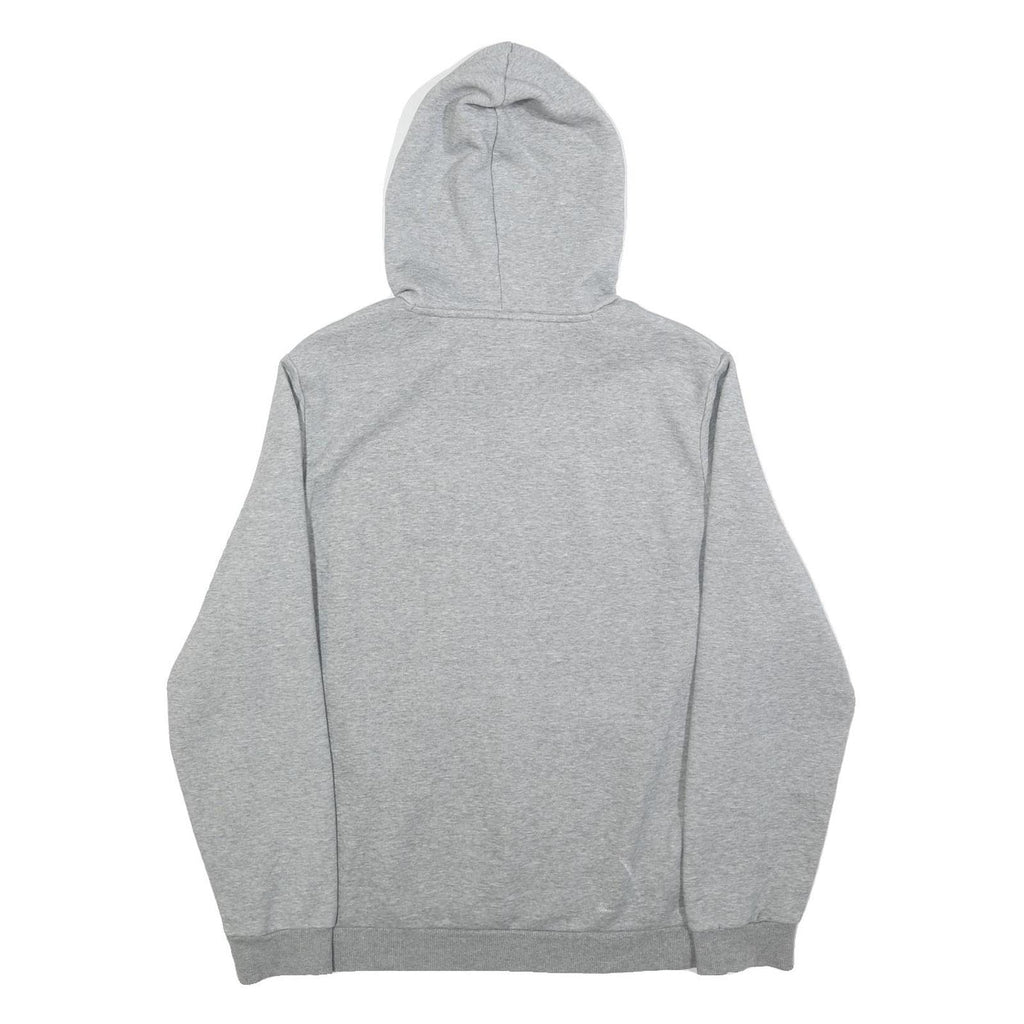 PUMA Mens Grey Hoodie L Cotton Pullover Drawstring Hood Casual Sweatshirt