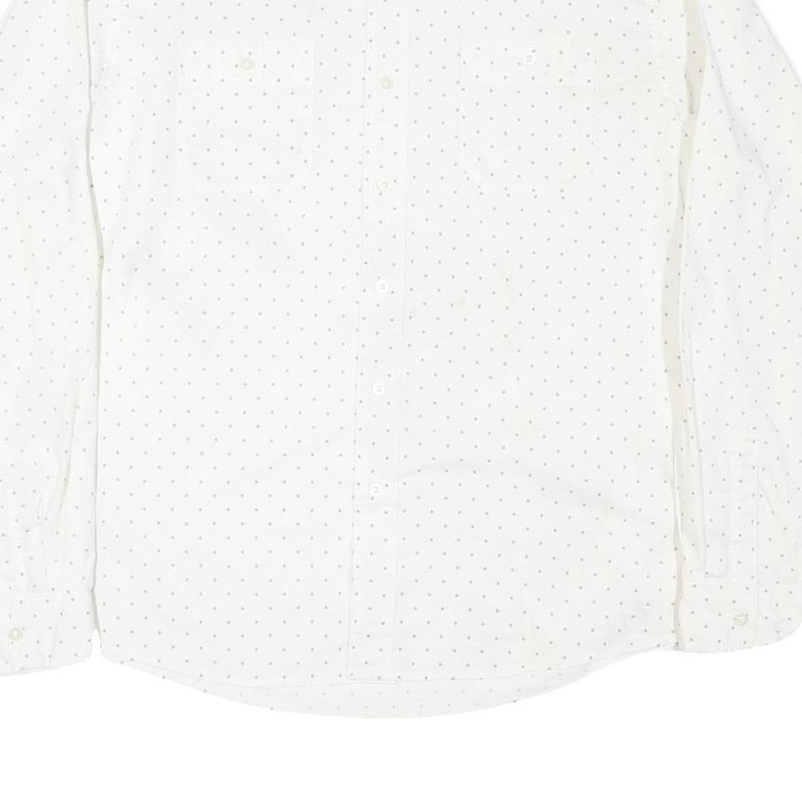 WRANGLER Mens White Shirt XL Cotton Blend Lightweight Casual Long Sleeve Button