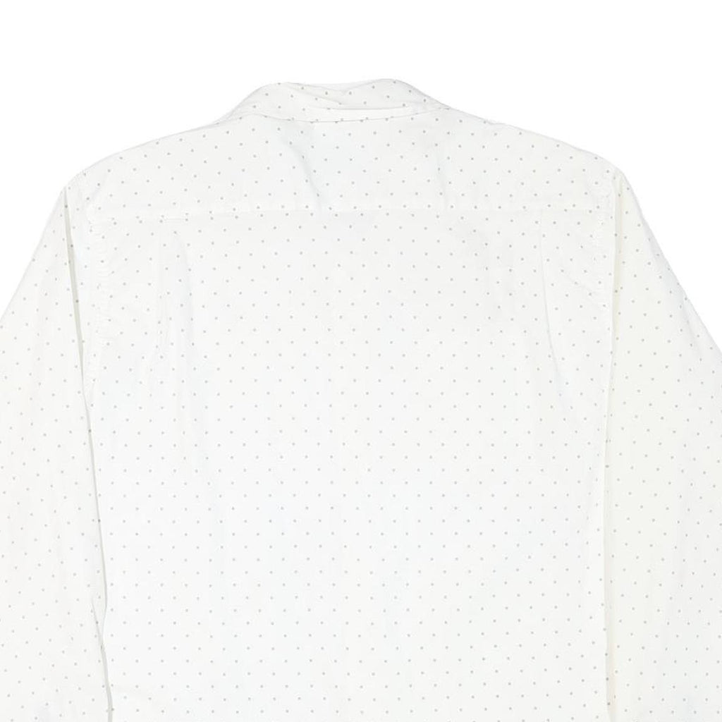 WRANGLER Mens White Shirt XL Cotton Blend Lightweight Casual Long Sleeve Button