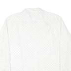 WRANGLER Mens White Shirt XL Cotton Blend Lightweight Casual Long Sleeve Button