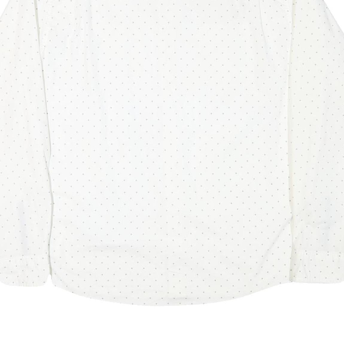 WRANGLER Mens White Shirt XL Cotton Blend Lightweight Casual Long Sleeve Button