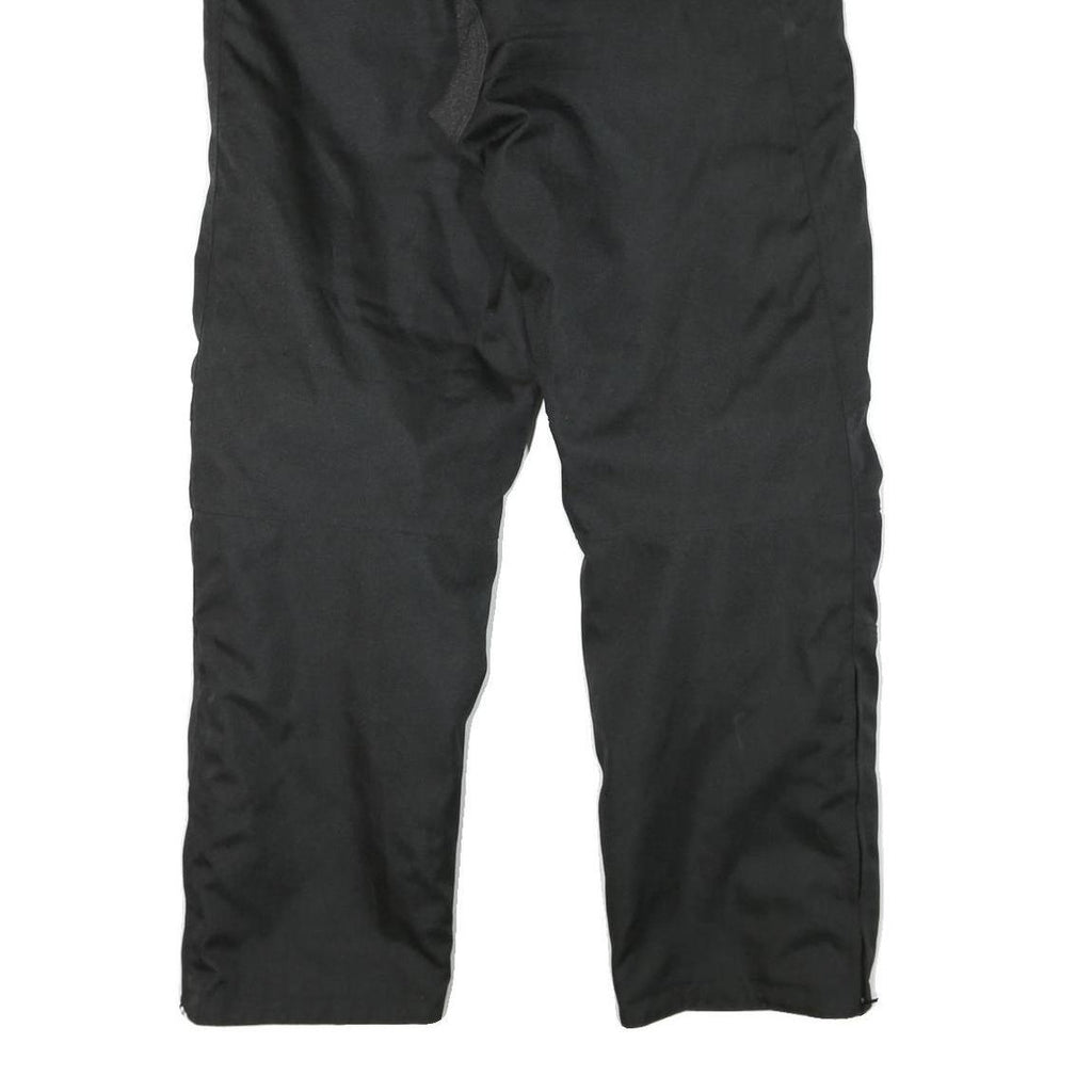 TOURING Mens Polyester Blend Black Regular Fit Trousers W38 L32 Zip Closure