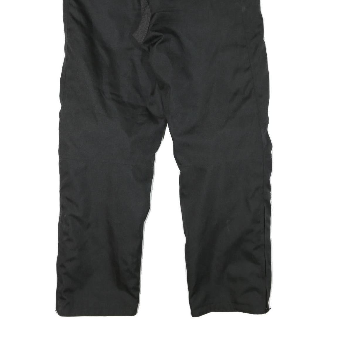 TOURING Mens Polyester Blend Black Regular Fit Trousers W38 L32 Zip Closure