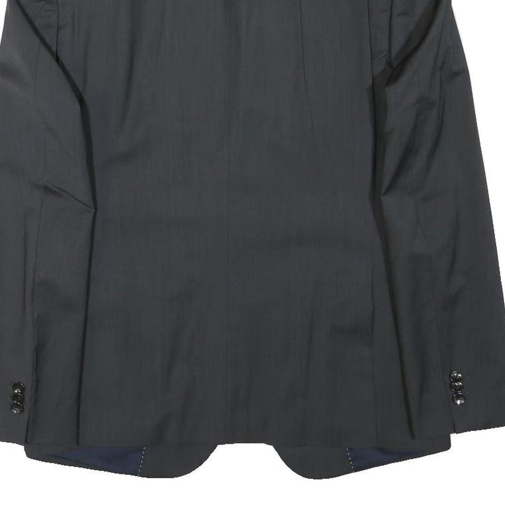 JOOP! Mens Black Wool Blend Classic Jacket S Woven Button Closure