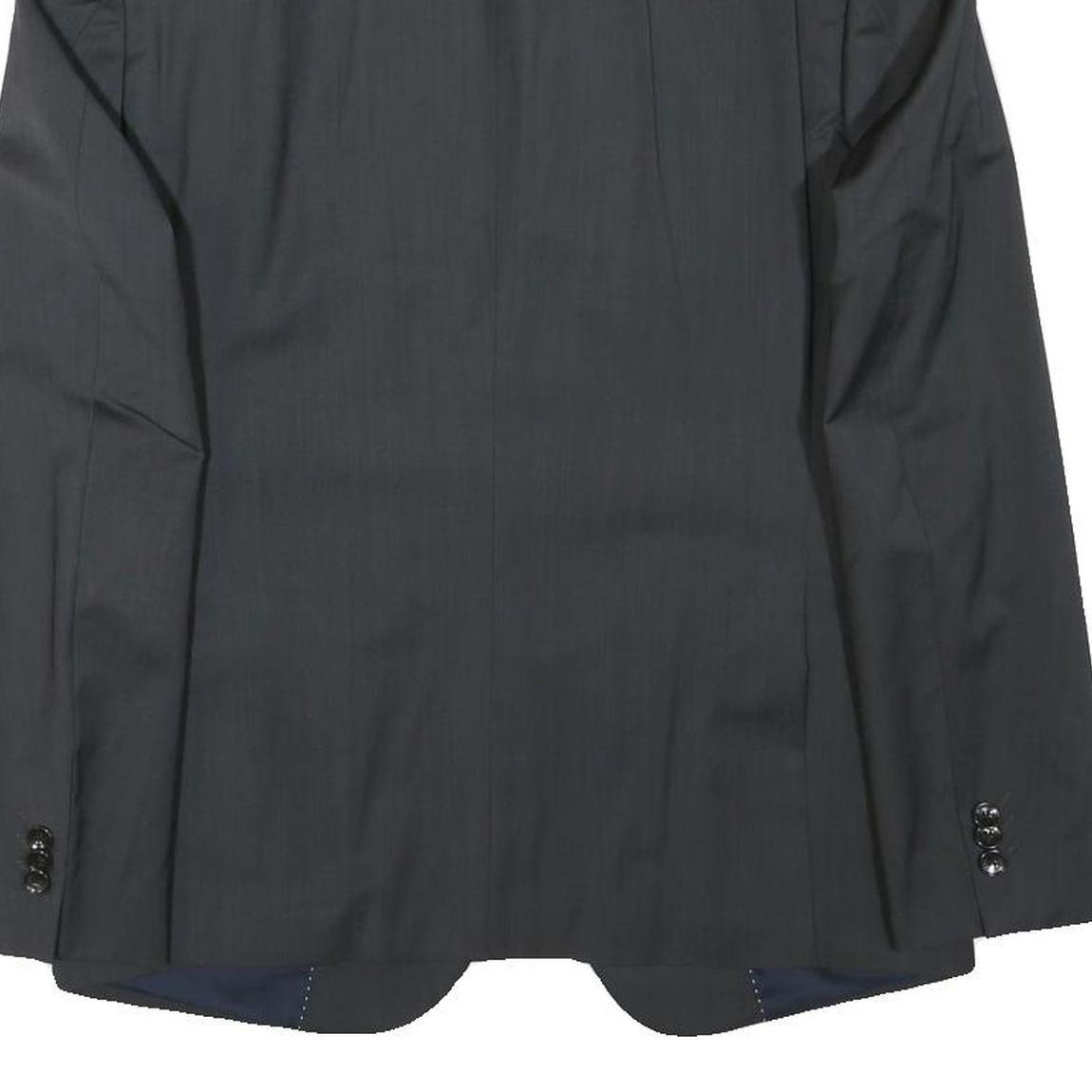 JOOP! Mens Black Wool Blend Classic Jacket S Woven Button Closure