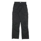 JOHN GALT Boys Cotton Blend Black Relaxed Straight Trousers W25 L29 Cargo Pocket