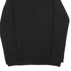 HUGO BOSS Womens Black Plain Jumper Crew Neck Basic Knit L Soft Casual