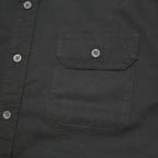 WRANGLER Mens Black Cotton Short Sleeve Shirt L Button Front Casual