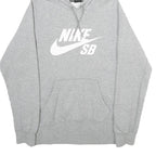 NIKE SB Mens Grey Pullover Hoodie S Cotton Blend Casual Skatewear