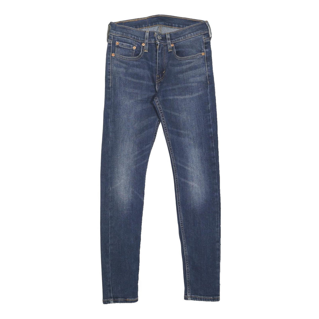 LEVI'S 519 Hi-Ball Mens Jeans Blue Slim Skinny Denim W28 L29 Zip