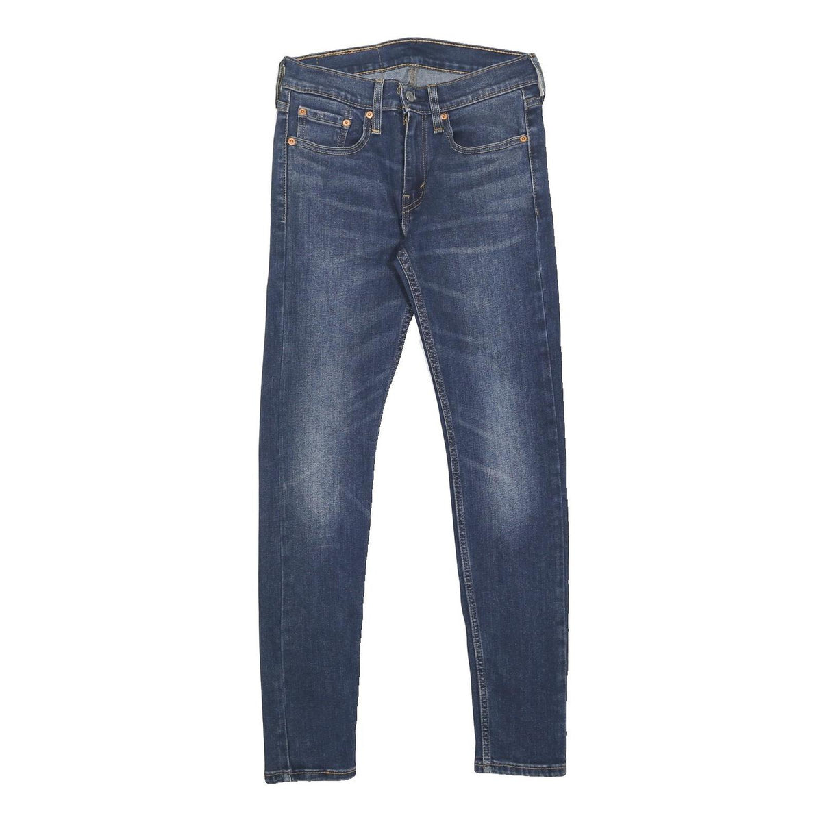 LEVI'S 519 Hi-Ball Mens Jeans Blue Slim Skinny Denim W28 L29 Zip