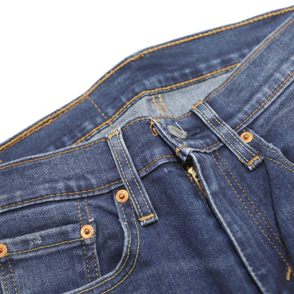 LEVI'S 519 Hi-Ball Mens Jeans Blue Slim Skinny Denim W28 L29 Zip