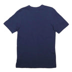 NIKE Mens Blue S Short Sleeve Crew Neck Classic Cotton Blend T-Shirt