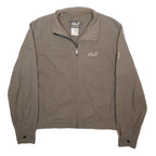 JACK WOLFSKIN Mens Beige Softshell Jacket M Polyamide Plain Zip Casual Outdoor