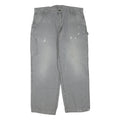 CARHARTT Mens Regular Fit Distressed Workwear Cotton Blend Jeans W40 L29 Paint