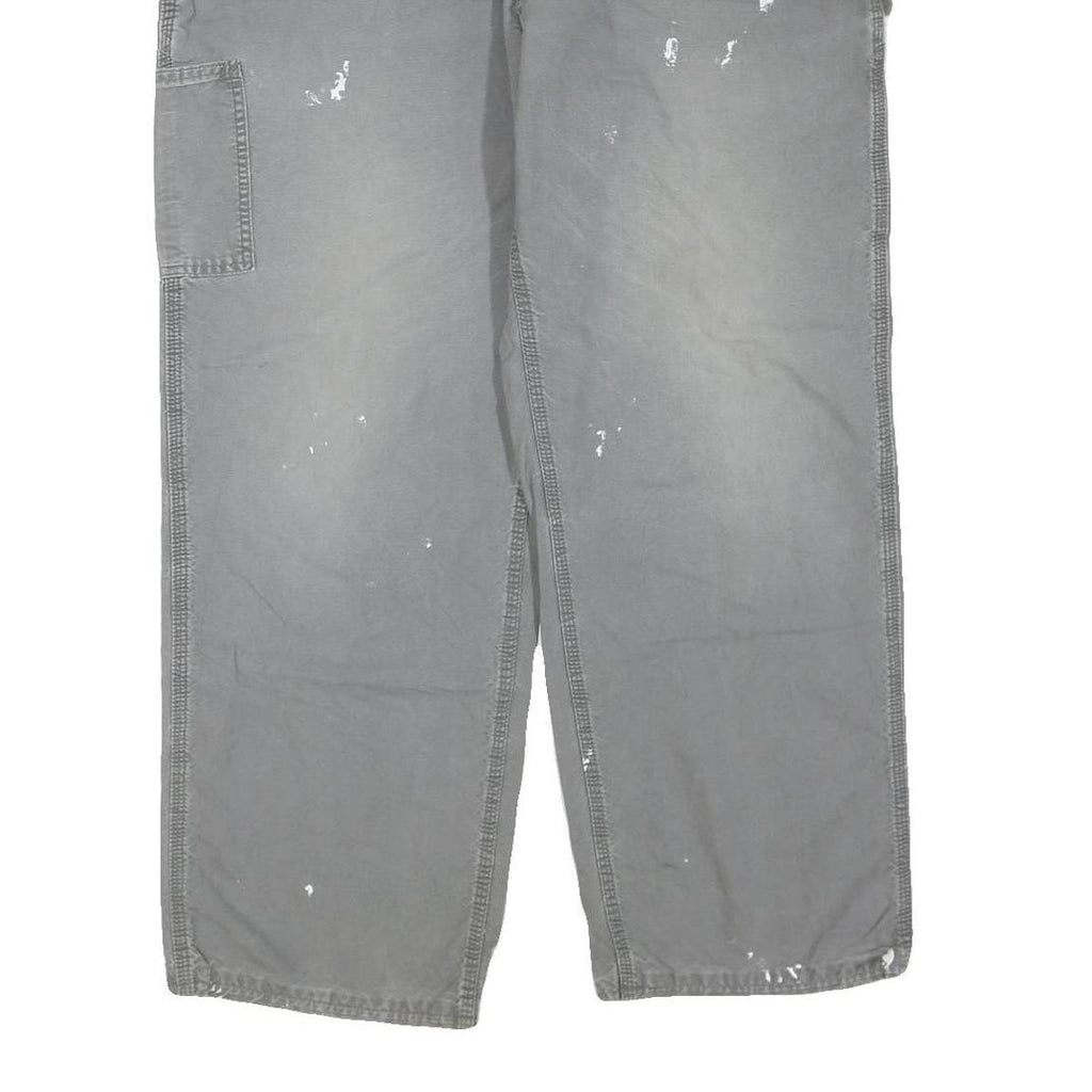 CARHARTT Mens Regular Fit Distressed Workwear Cotton Blend Jeans W40 L29 Paint