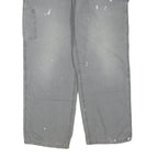 CARHARTT Mens Regular Fit Distressed Workwear Cotton Blend Jeans W40 L29 Paint