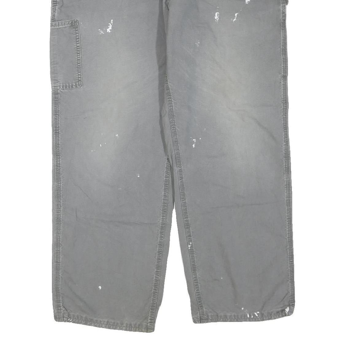 CARHARTT Mens Regular Fit Distressed Workwear Cotton Blend Jeans W40 L29 Paint