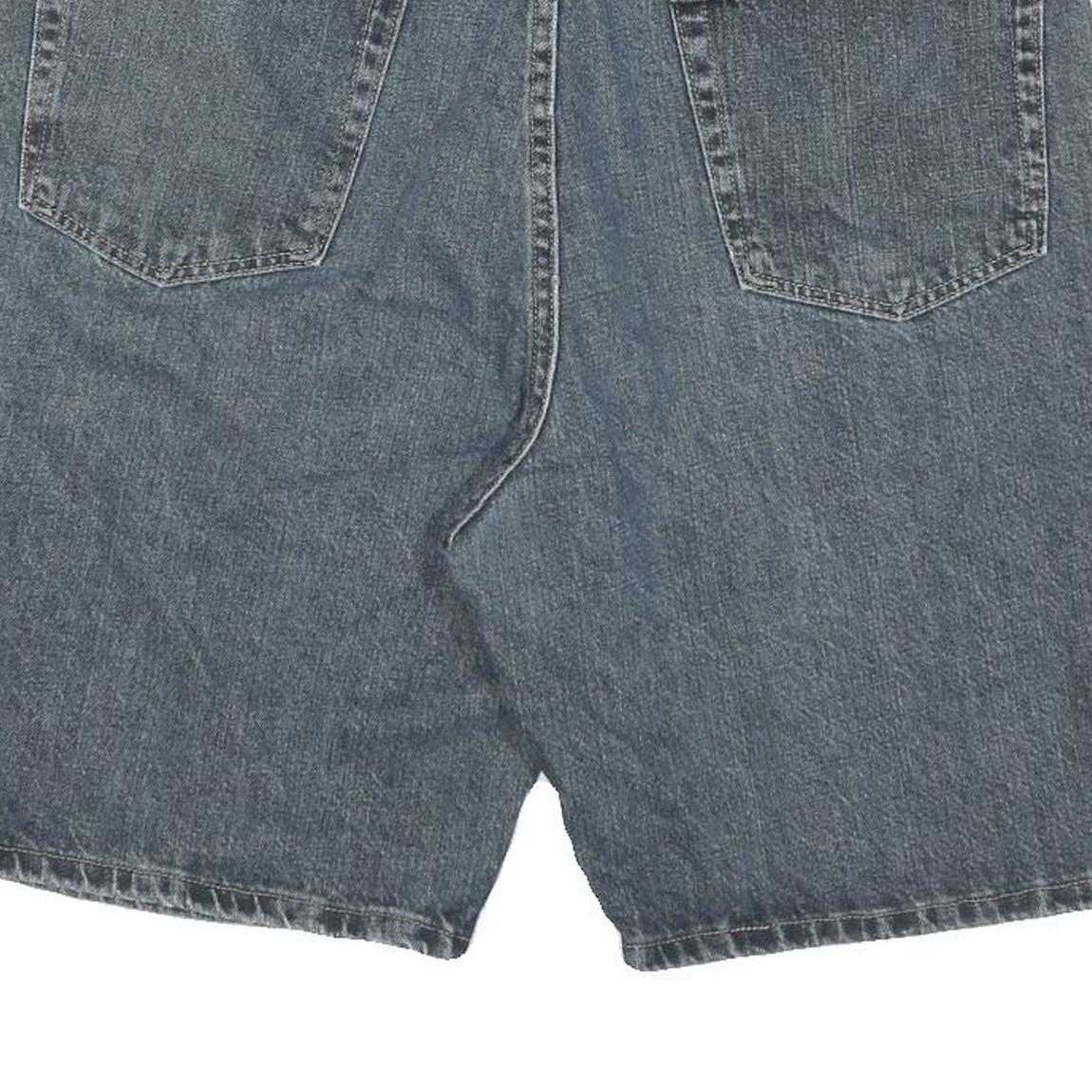 WRANGLER Mens Shorts Blue Denim Casual L W36 Cotton Blend Relaxed Fit