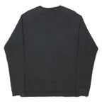 ADIDAS ORIGINALS Mens Black Sweatshirt Crew Neck S Logo Pullover Cotton Blend