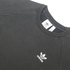 ADIDAS ORIGINALS Mens Black Sweatshirt Crew Neck S Logo Pullover Cotton Blend