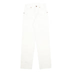 WRANGLER Womens White Regular Straight Denim Jeans W25 L31 Classic Zip Cotton