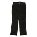 CALVIN KLEIN JEANS Womens Black Cotton Blend Regular Fit Straight Leg Trousers