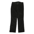 CALVIN KLEIN JEANS Womens Black Cotton Blend Regular Fit Straight Leg Trousers