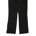 CALVIN KLEIN JEANS Womens Black Cotton Blend Regular Fit Straight Leg Trousers