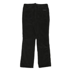 CALVIN KLEIN JEANS Womens Black Cotton Blend Regular Fit Straight Leg Trousers