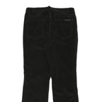 CALVIN KLEIN JEANS Womens Black Cotton Blend Regular Fit Straight Leg Trousers