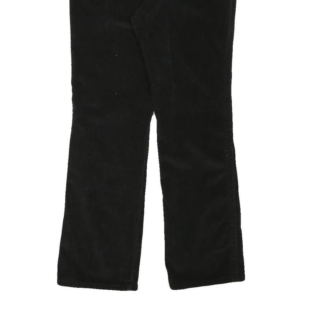 CALVIN KLEIN JEANS Womens Black Cotton Blend Regular Fit Straight Leg Trousers