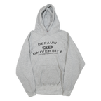 CHAMPION Mens Grey Depauw University Pullover Hoodie M Cotton Blend Comfort