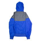NIKE Nueva Mens Windbreaker Jacket Blue USA Hooded Colourblock M