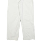 BULERZ Womens Jeans White Relaxed Straight Denim W28 L28 Checked Pocket Trim