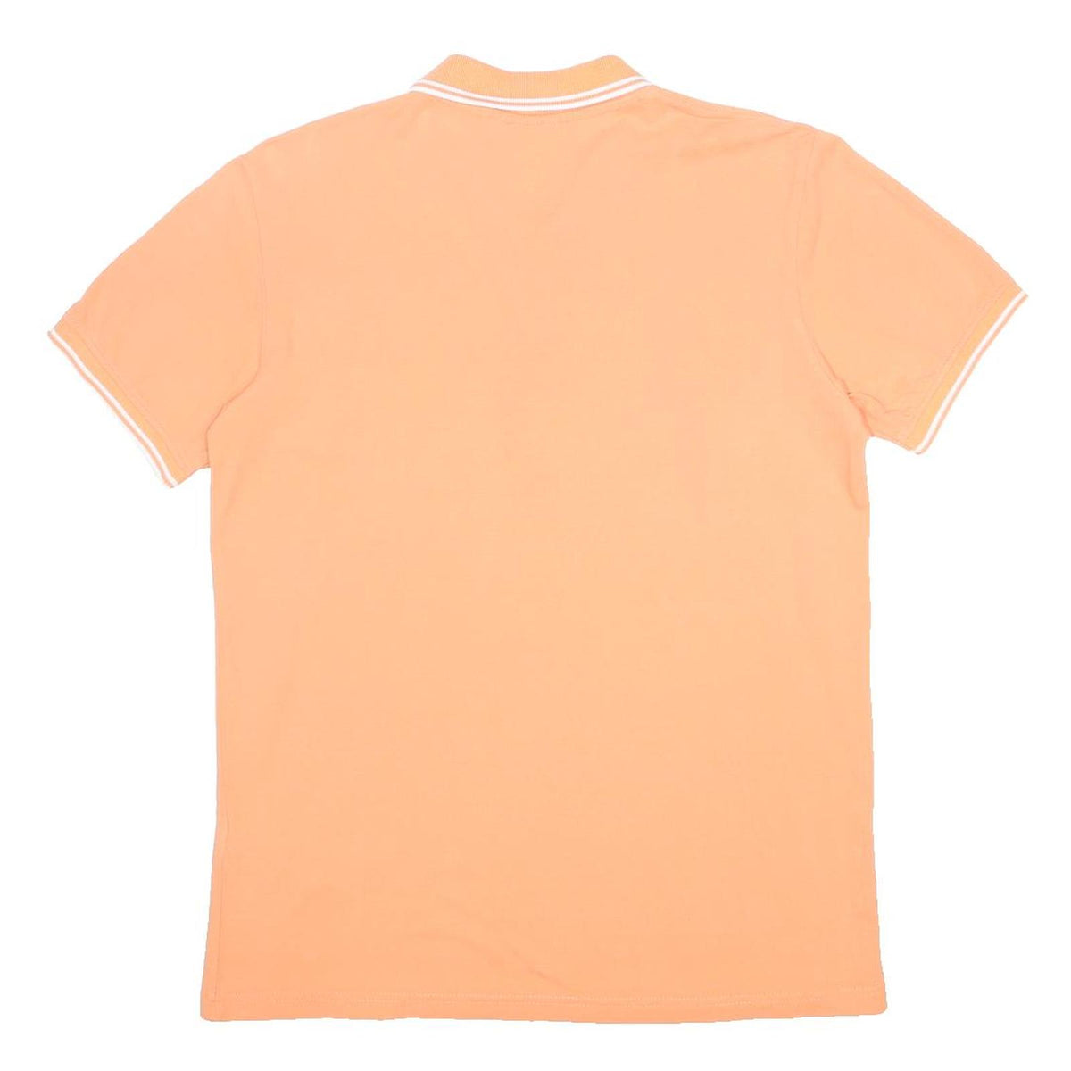 KAPPA Mens Orange Short Sleeve Plain Polo Shirt M Cotton Casual Sportswear