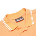 KAPPA Mens Orange Short Sleeve Plain Polo Shirt M Cotton Casual Sportswear