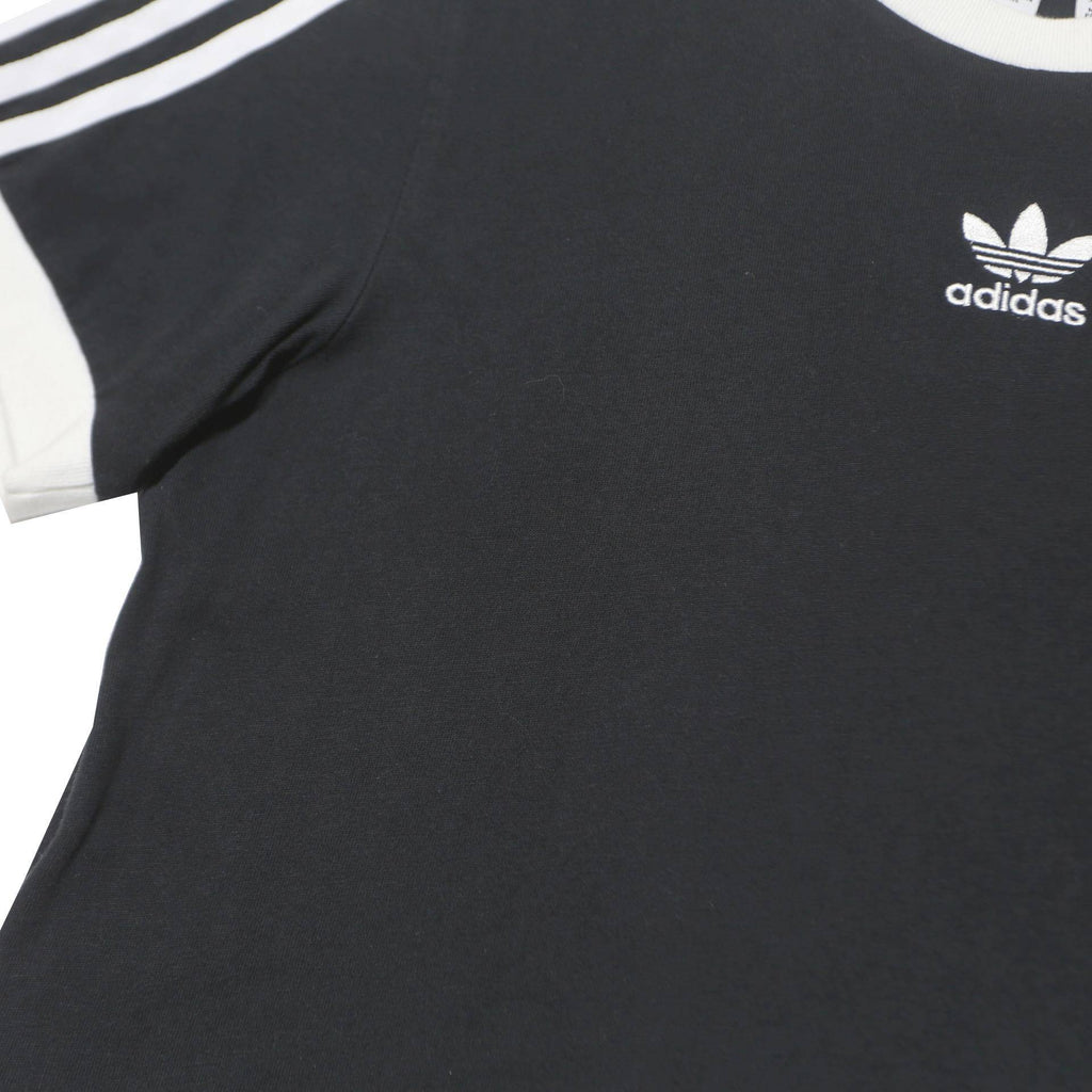 ADIDAS ORIGINALS Womens Black & White Classic T-Shirt UK 6 Short Sleeve Crew