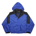 MARLBORO Mens Blue & Black Nylon Zip Jacket L Windbreaker Outerwear