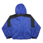 MARLBORO Mens Blue & Black Nylon Zip Jacket L Windbreaker Outerwear